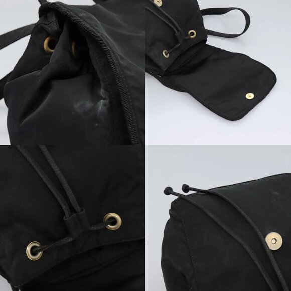 PRADA Backpack Nylon Black Gold Auth bs22978 - Picture 14 of 14